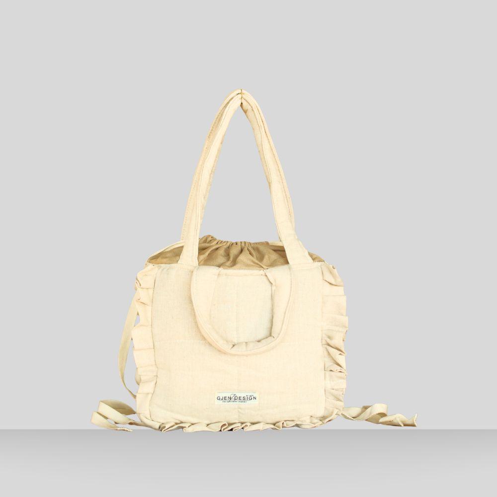 Lina Beige Lin tote veske