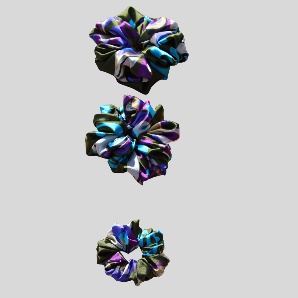 Violet  Silk Scrunchie