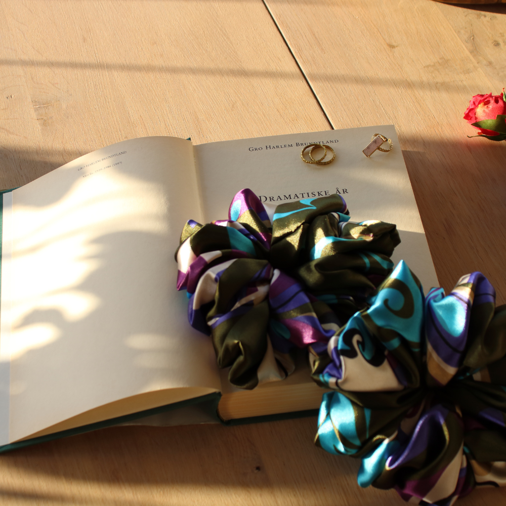 Violet  Silk Scrunchie